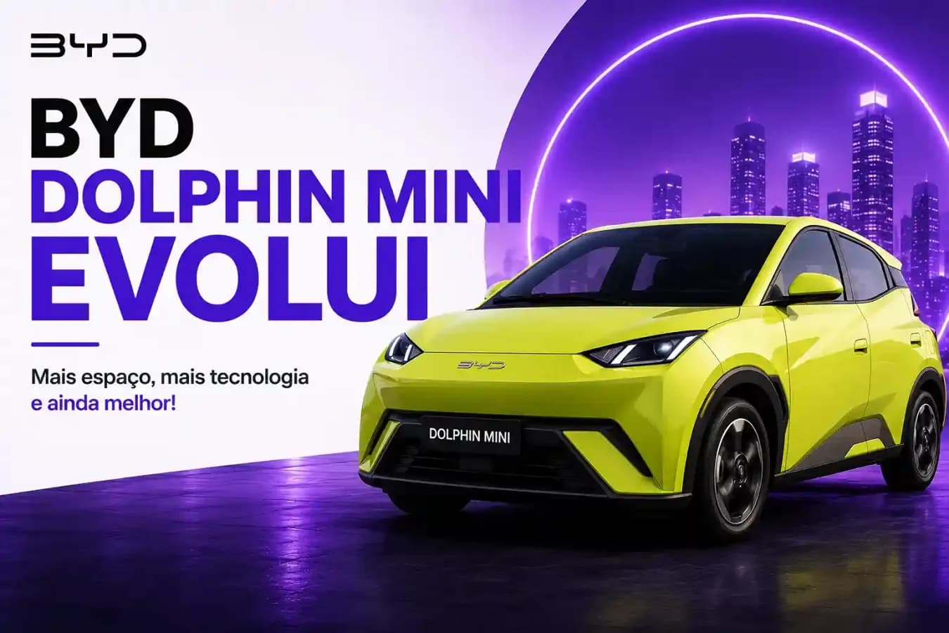 BYD Dolphin Mini Evolui e Agora Supera o Geely EX2 em Tamanho; Veja o Que Mudou