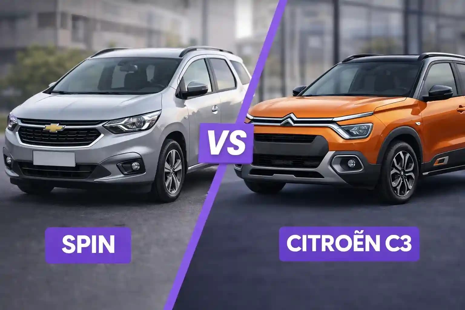 Chevrolet Spin vs Citroën C3: Qual é Melhor em 2026?