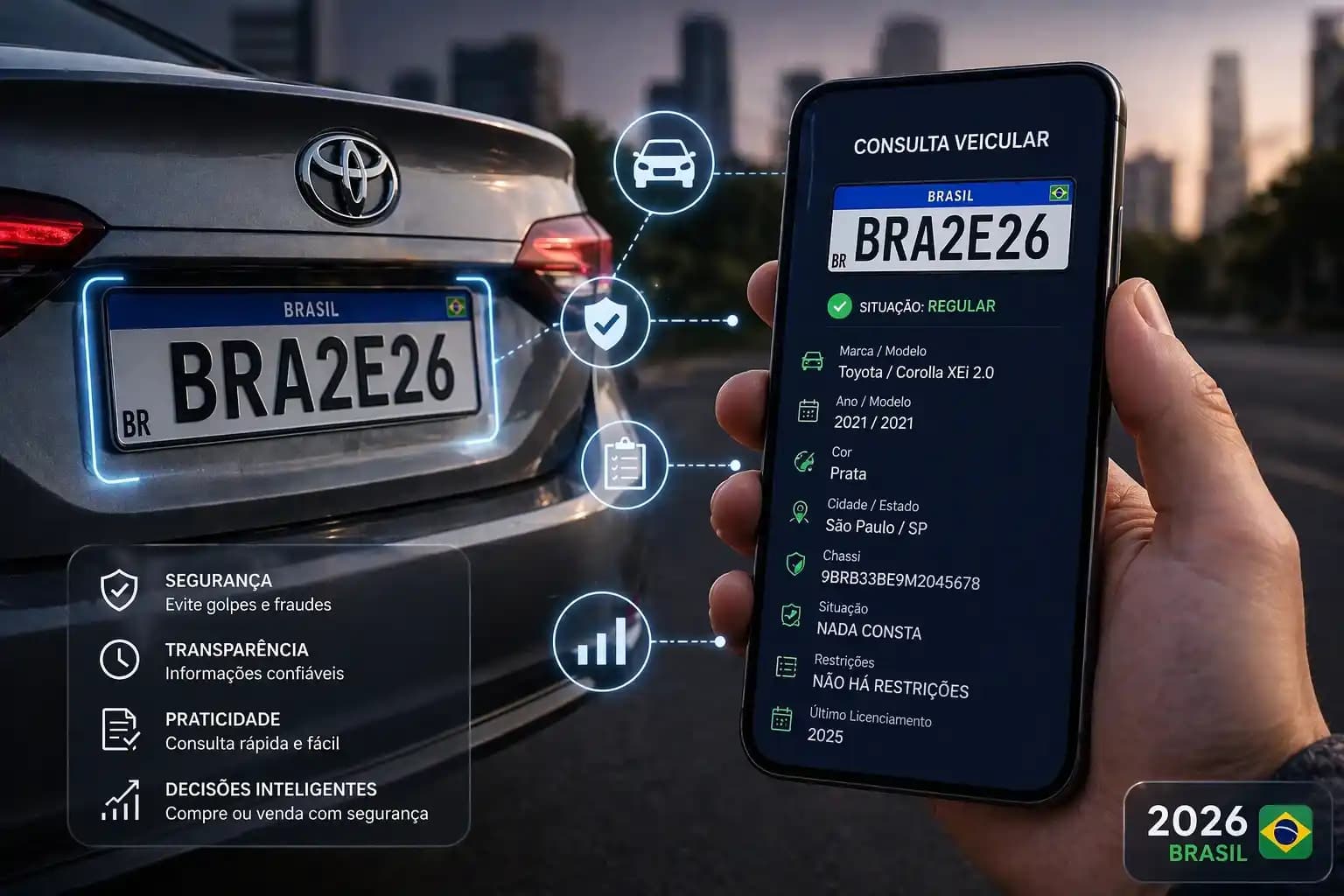 Como consultar dados de carro pela placa: guia completo 2026 Brasil