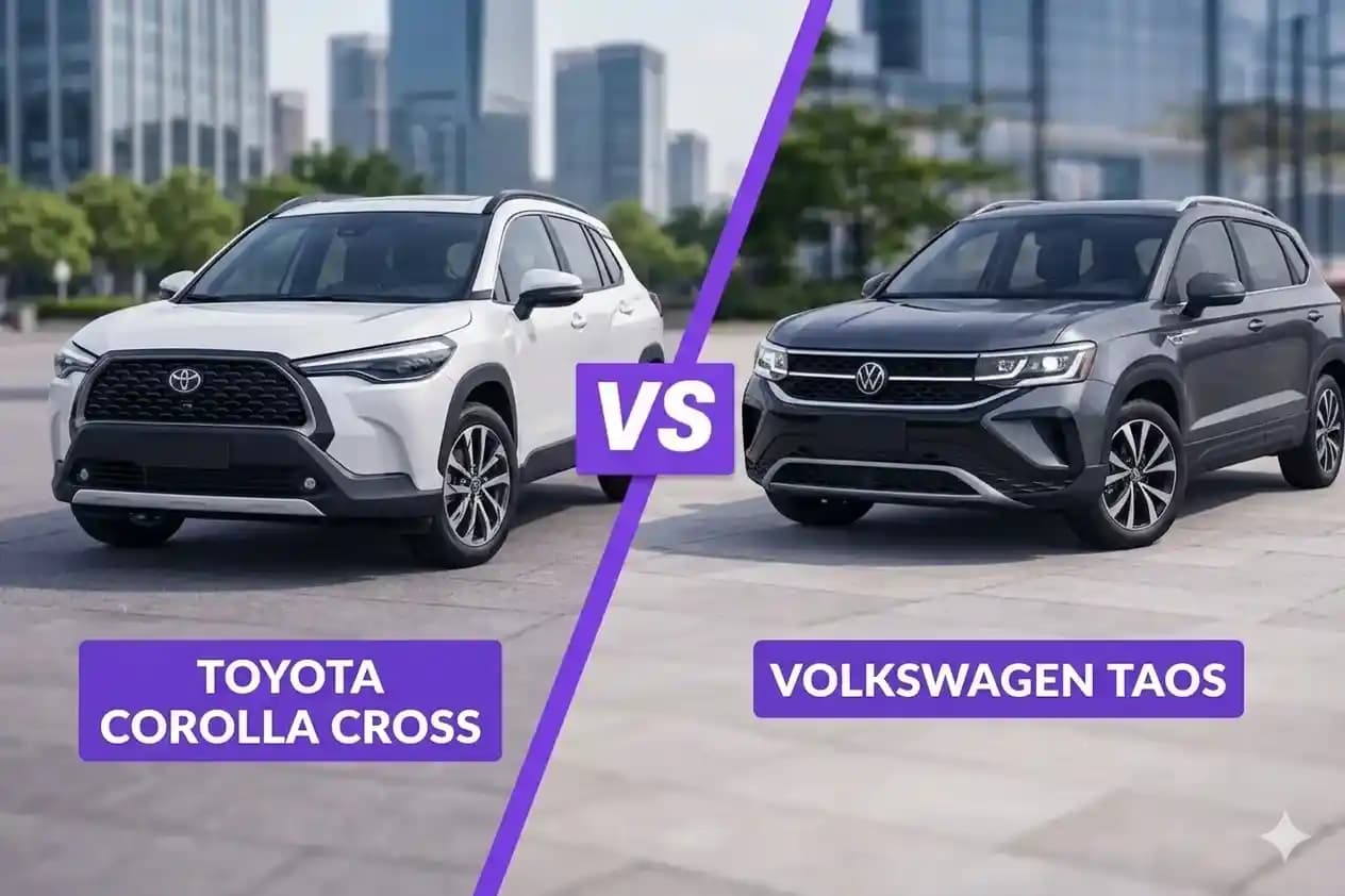 Toyota Corolla Cross vs Volkswagen Taos: qual SUV vale mais a pena em 2026?