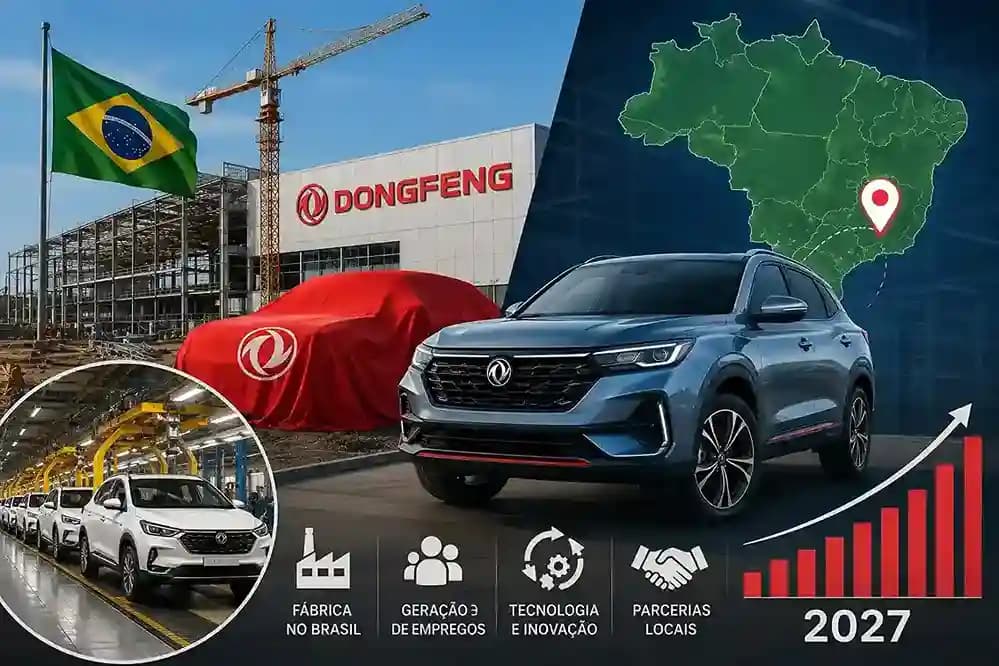 Chinesa Dongfeng prepara fábrica no Brasil e mira expansão em 2027
