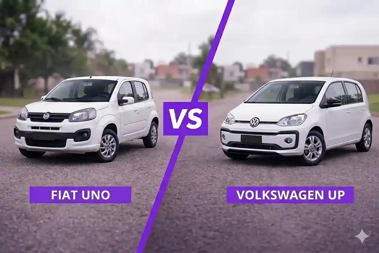 Fiat Uno vs Volkswagen Up: qual é melhor, mais econômico e vale mais a pena em 2026?