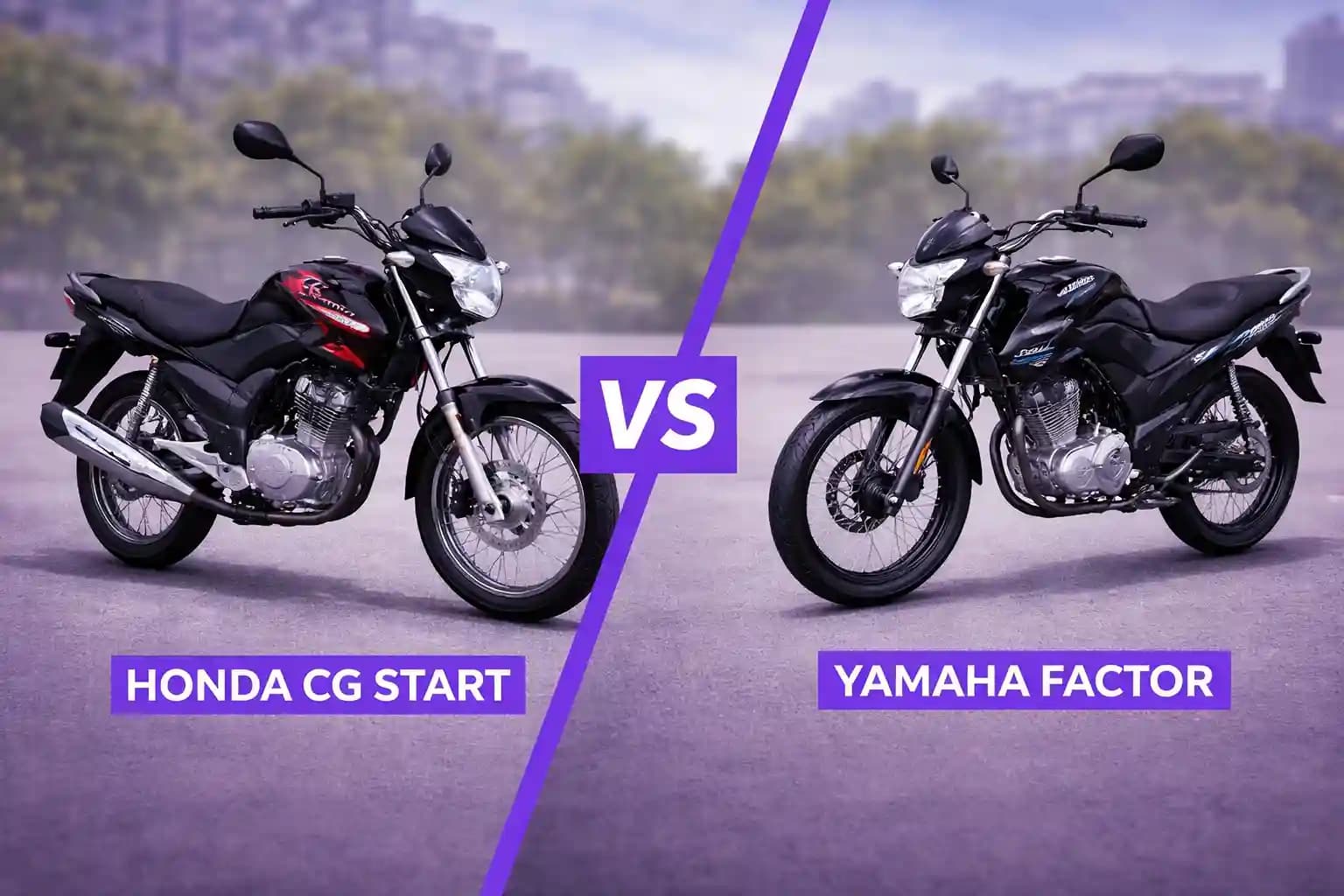Honda CG Start vs Yamaha Factor: Qual Moto é a Melhor Escolha?