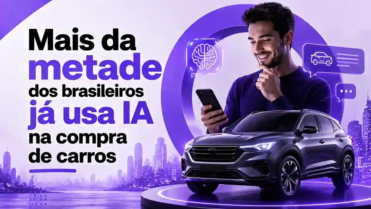 57% dos brasileiros já usam Inteligência Artificial para pesquisar e comprar carros