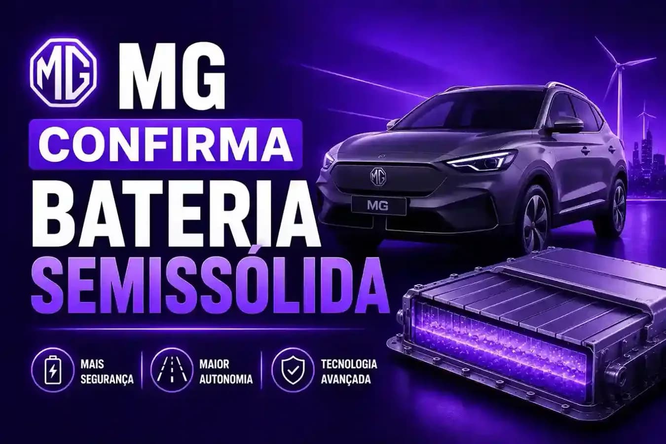 MG Confirma Bateria Semissólida para Híbridos Plug-in a Partir de 2027
