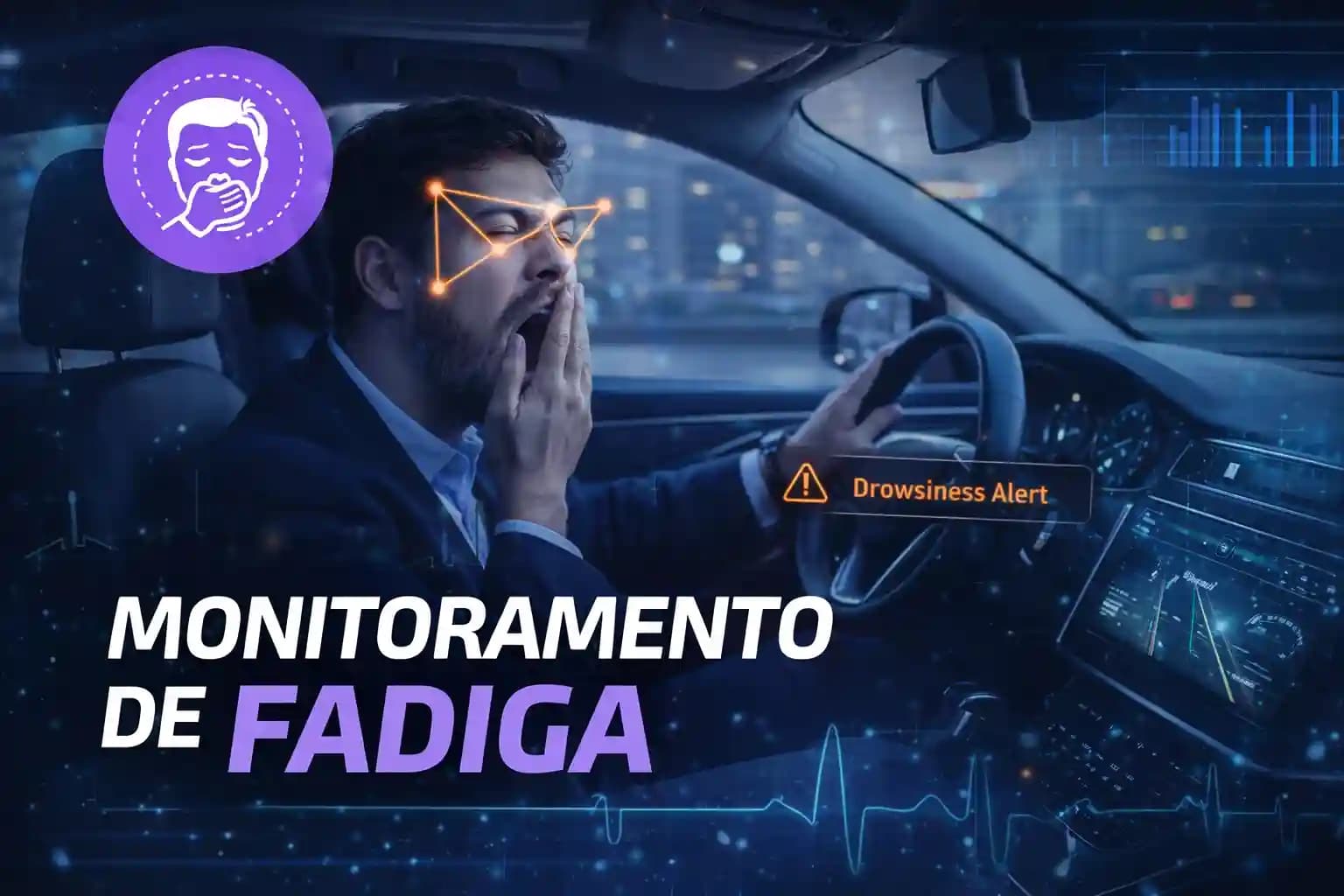 O que é monitoramento de fadiga: como evita acidentes 2026 Brasil
