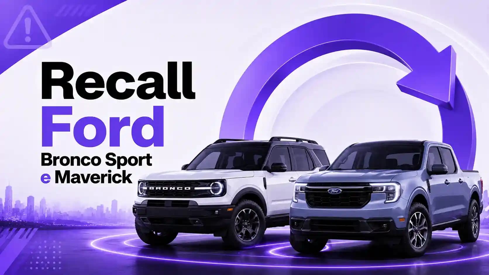 Recall Ford Bronco Sport e Maverick: modelos afetados e o que fazer imediatamente