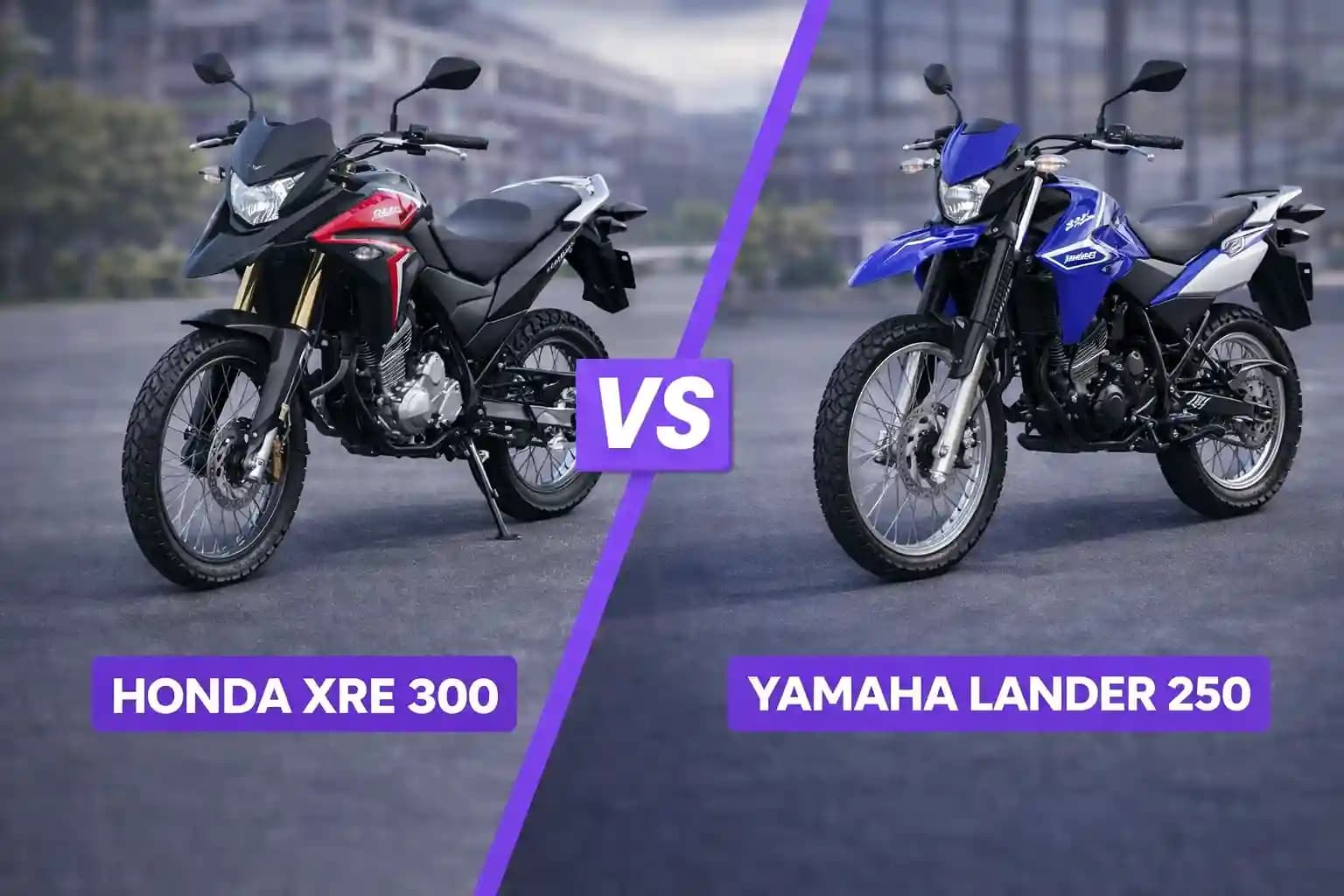 Honda XRE 300 vs Yamaha Lander 250: Desempenho, Consumo e Custo-Benefício