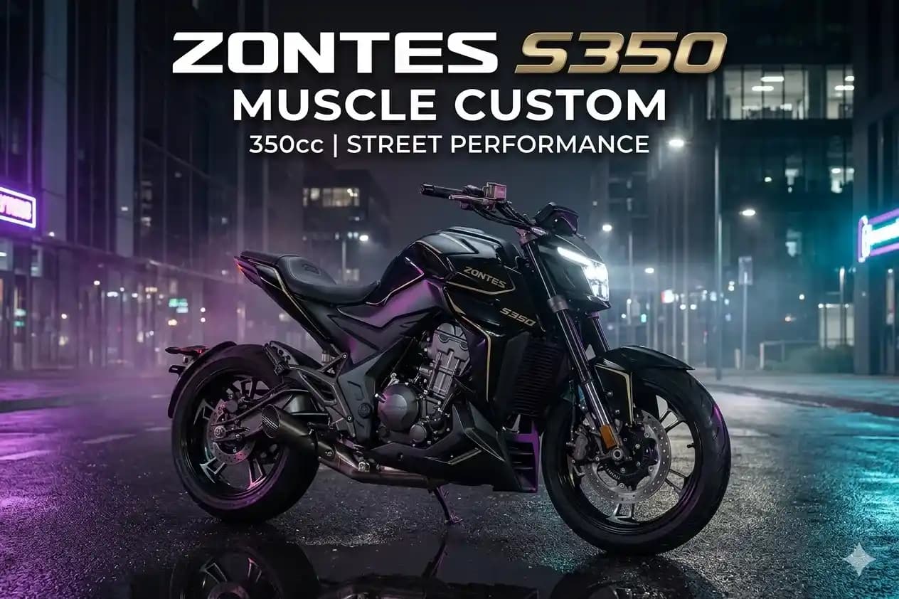 Zontes S350 2026: muscle custom potente e preço Brasil