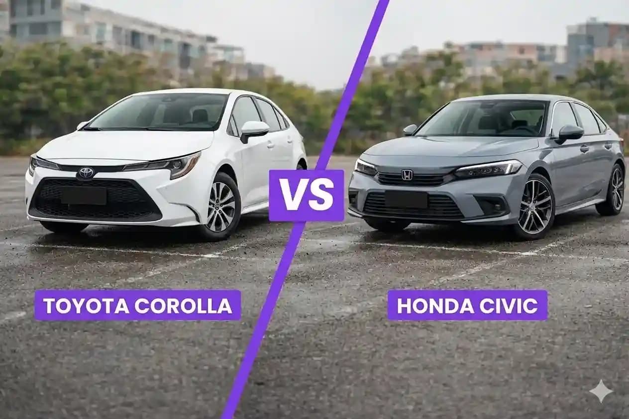 Toyota Corolla vs Honda Civic 2026 Brasil: qual sedã é melhor?